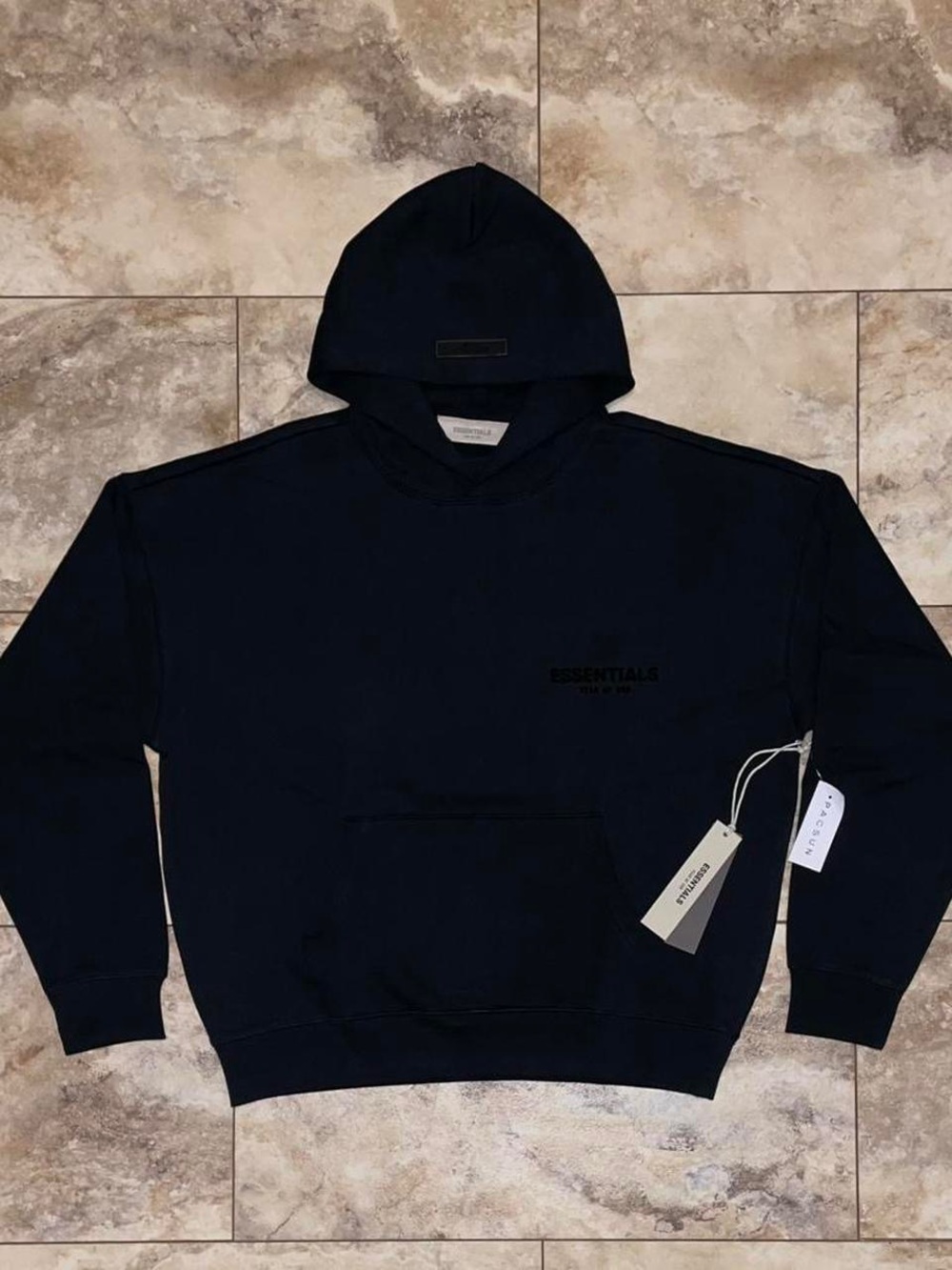Fear of God Essentials Navy Hoodie Sweatshirt